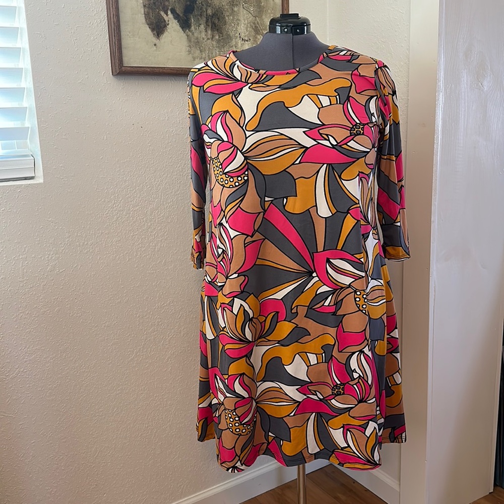Beautiful Yarn & Sea Floral Dress